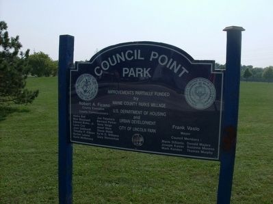 Sign at the entrance to Council Point Park. Click for full size. Sign at the entrance to Council Point Park image. Click for full size.