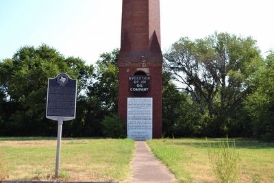 Thurber and Evolution of an Oil Company Markers. Click for full size. Thurber and Evolution of an Oil Company Markers image. Click for full size.
