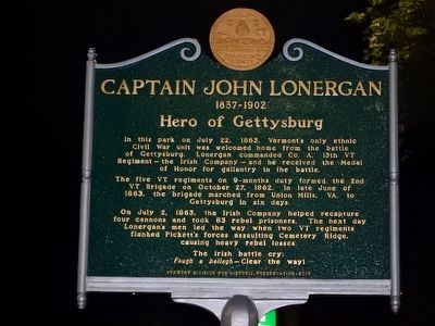 Captain John Lonergan Marker image. Click for full size.