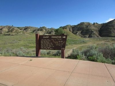 Marker in Theodore Roosevelt National Park image. Click for full size.