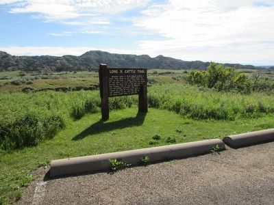 Marker in Theodore Roosevelt National Park image. Click for full size.
