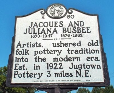 Jacques and Juliana Busbee Marker image. Click for full size.