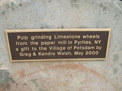 Pulp Grinding Limestone Wheels Marker image. Click for full size.
