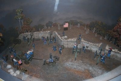 Cumberland Gap Visitor Center - Civil War Fort Model. Click for full size. Cumberland Gap Visitor Center - Civil War Fort Model image. Click for full size.