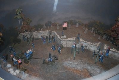 Cumberland Gap Visitor Center - Civil War Fort Model image. Click for full size.