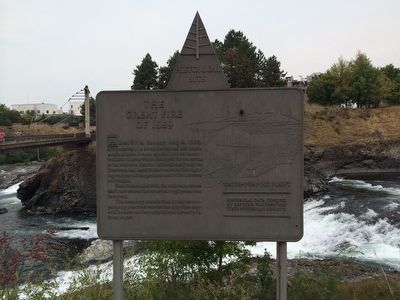 The Great Fire of 1889 Marker image. Click for full size.