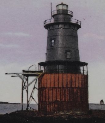 Whale Rock Lighthouse Marker. Click for full size. Whale Rock Lighthouse Marker image. Click for full size.