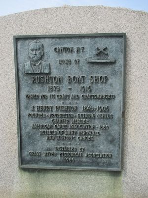 Rushton Boat Shop Marker image. Click for full size.