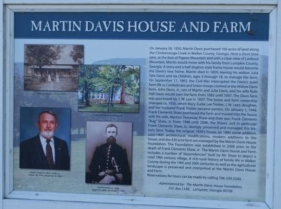Martin Davis House and Farm Marker image. Click for full size.