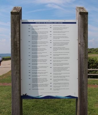 History of the Beavertail Light Station Marker image. Click for full size.