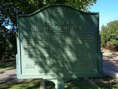 Chambers Chapel United Methodist Church/ Chambers Chapel Cemetery Marker image. Click for full size.