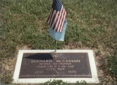 Bernard McCarren-grave marker image. Click for more information.