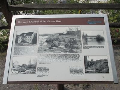 The West Channel of the Grasse River Marker image. Click for full size.