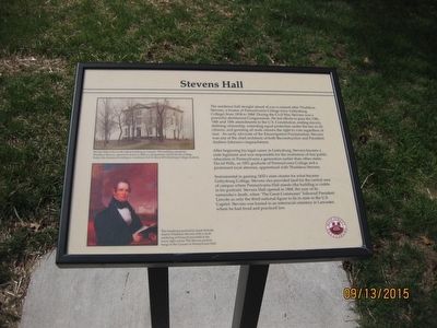 Stevens Hall Marker image. Click for full size.