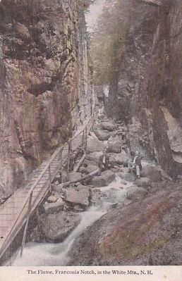 <i>The Flume, Franconia Notch, in the White Mts., N.H.</i> image. Click for full size.