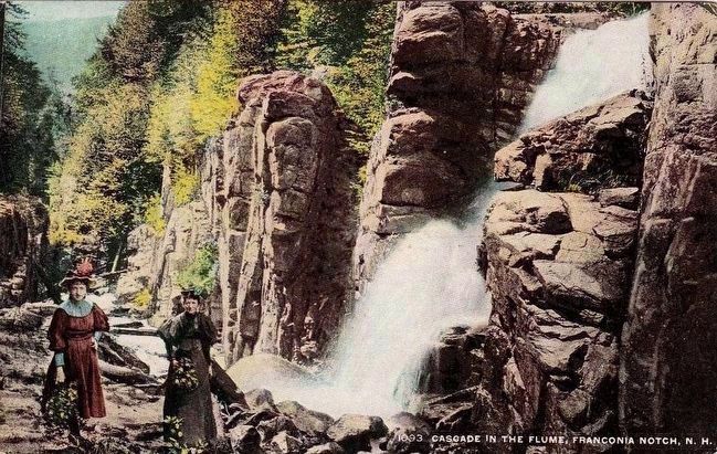 <i>Cascade in the Flume, Franconia Notch, N.H.</i> image. Click for full size.