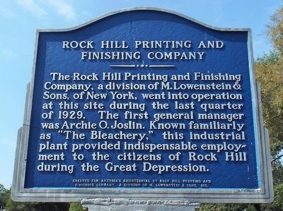 Rock Hill Printing and Finishing Company image. Click for full size.