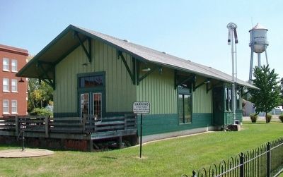 M.K.&T. Passenger Depot. Click for full size. M.K.&T. Passenger Depot image. Click for full size.