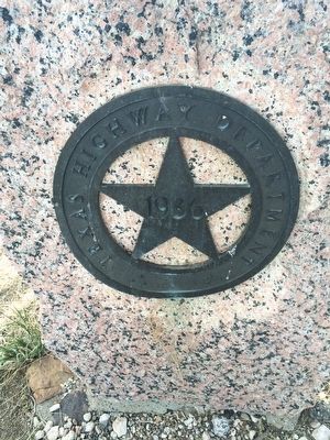 Closeup of Texas Star on monument. image. Click for full size.