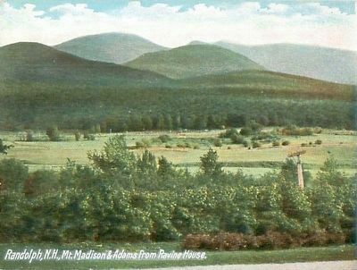 <i>Randolph, N.H., Mt. Madison & Adams from Ravine House</i> image. Click for full size.