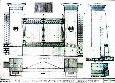 Entrance to Westminster Cemetery Green Street image. Click for full size.