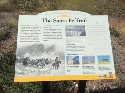 Nearby Santa-Fe Trail Interpretive Marker image. Click for full size.