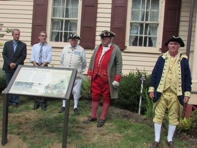 Dedication of the Continental Army Crossroads Marker image. Click for full size.