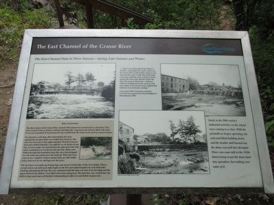 The East Channel of the Grasse River Marker image. Click for full size.