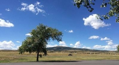 Sierra Grande Volcano in background.. Click for full size. Sierra Grande Volcano in background. image. Click for full size.