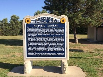 Historic Kansas Marker. Click for full size. Historic Kansas Marker image. Click for full size.