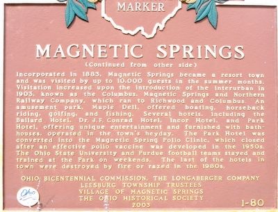 Magnetic Springs Marker image. Click for full size.