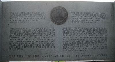 National Guard of the United States Memorial Marker image. Click for full size.