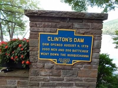 Clinton's Dam Marker. Click for full size. Clinton's Dam Marker image. Click for full size.