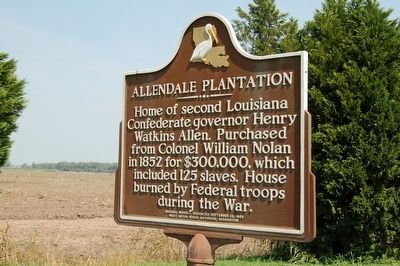 Allendale Plantation Marker image. Click for full size.