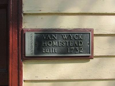 Another Van Wyck Homestead Museum Marker image. Click for full size.
