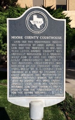 Moore County Courthouse Marker image. Click for full size.