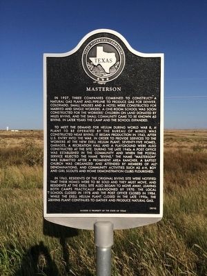 Masterson Marker image. Click for full size.
