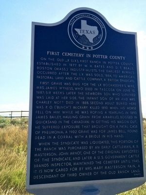 First Cemetery in Potter County Marker image. Click for full size.