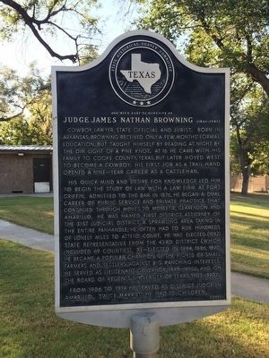 Judge James Nathan Browning Marker image. Click for full size.