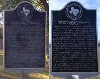 General Ernest O. Thompson Marker. Click for full size. General Ernest O. Thompson Marker image. Click for full size.