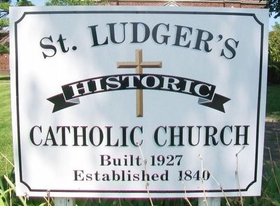 St. Ludger Catholic Church Sign image. Click for full size.
