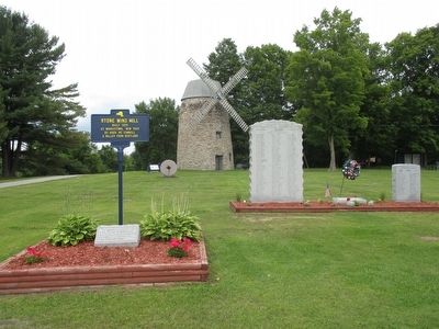 Stone Wind Mill & Marker. Click for full size. Stone Wind Mill & Marker image. Click for full size.