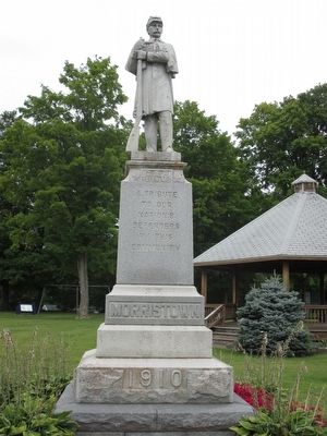 Morristown Civil War Memorial. Click for full size. Morristown Civil War Memorial image. Click for full size.