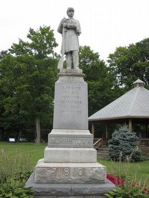Morristown Civil War Memorial image. Click for full size.