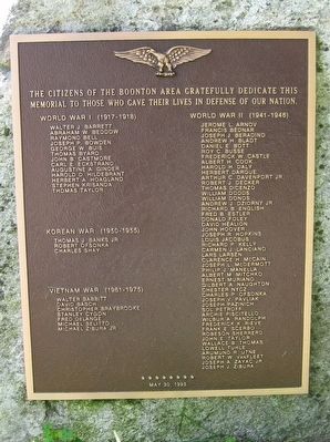 Boonton Veterans Memorial image. Click for full size.