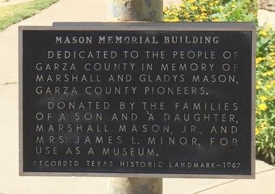 Mason Memorial Building Marker image. Click for full size.