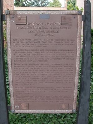 Sanilac County Sesquicentennial Celebration Marker. Click for full size. Sanilac County Sesquicentennial Celebration Marker image. Click for full size.