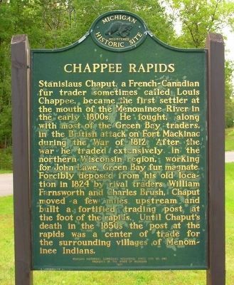 Chapee Rapids Marker image. Click for full size.