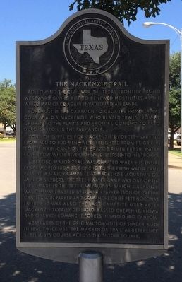 Site of The MacKenzie Trail Marker image. Click for full size.