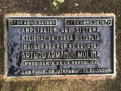 El Salvador's Telephone System Marker image. Click for full size.